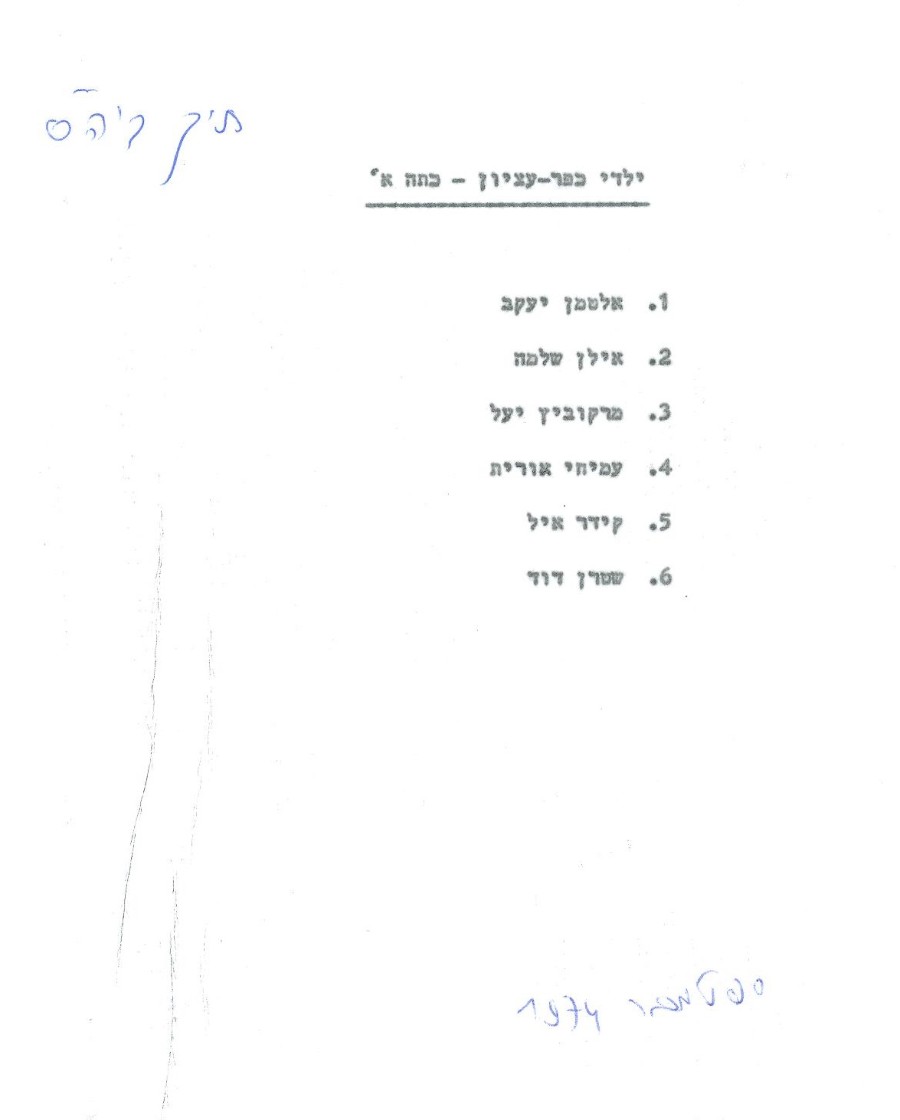 תלמידי כפר עציון