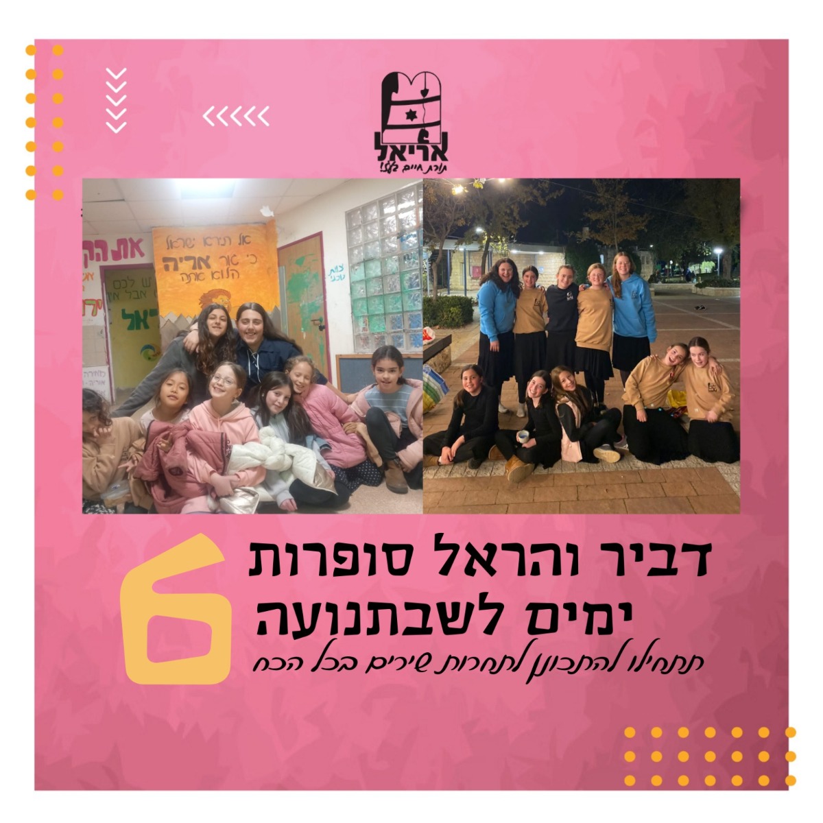 שבת תנועה - אריאל בנות