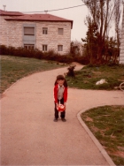 1980 - תניה בלקין ליד הדשא הגדול