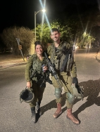 אורי סיטרון (מימין) וספיר ברס 
לקראת כניסה לעזה