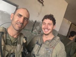 ברק ספיר (מימין) ושרולי פרידלר
בגזרת עזה