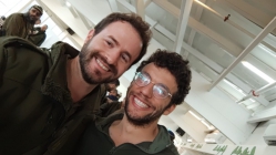 שחר מוסקוביץ (מימין) ואיל שפיצר 
בגזרת עציון
